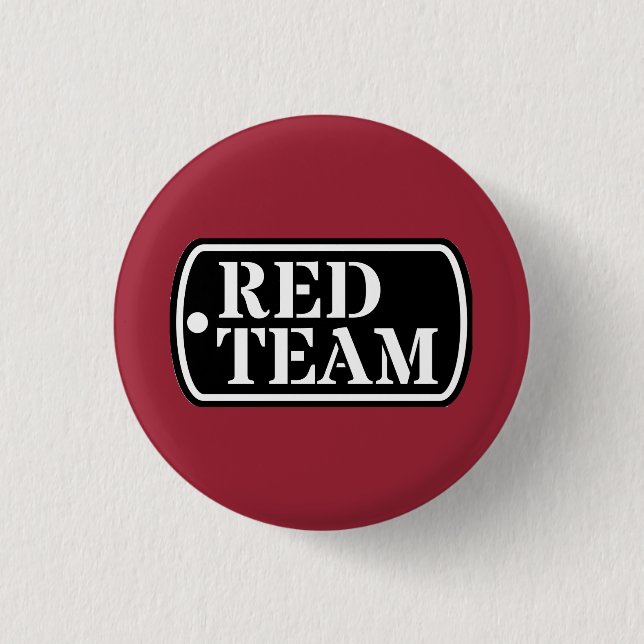 Badge Rond 2,50 Cm Bouton Équipe rouge (Devant)