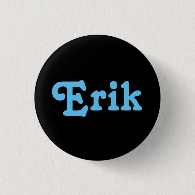 Badge Rond 2,50 Cm Bouton Erik (Devant)