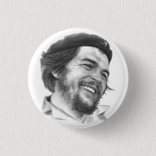 Badge Rond 2,50 Cm Bouton Ernesto "Che" Guevara (Devant)