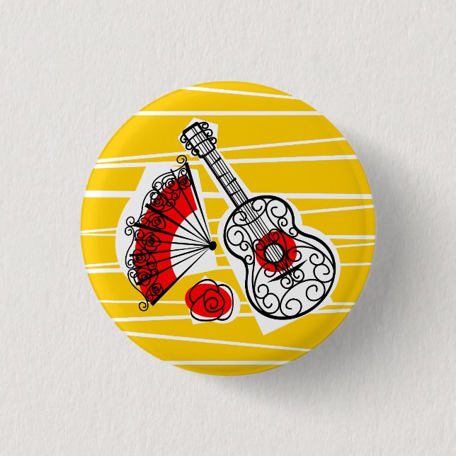 Badge Rond 2,50 Cm Bouton espagnol de groupe de souvenirs rond (Devant)