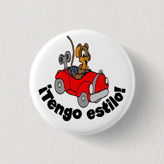 Badge Rond 2,50 Cm Bouton espagnol - "estilo de Tengo de ¡ ! "