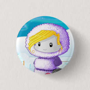 Badge Rond 2,50 Cm Bouton esquimau de PO