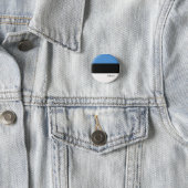 Badge Rond 2,50 Cm Bouton Estonie, drapeau estonien patriotique (En situation)