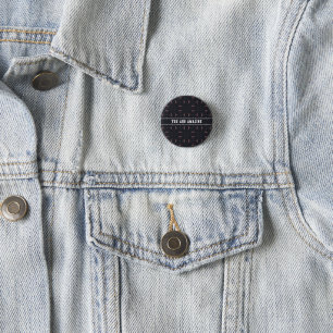Badge Rond 2,50 Cm Bouton Étoiles et Motif de vaisseau spatial unique