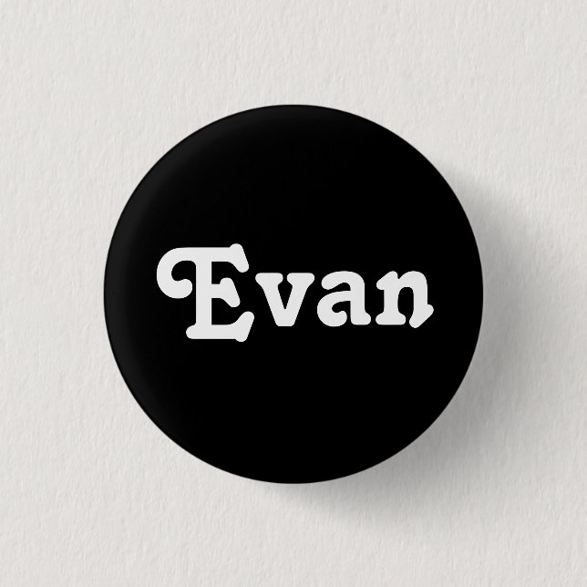 Badge Rond 2,50 Cm Bouton Evan (Devant)