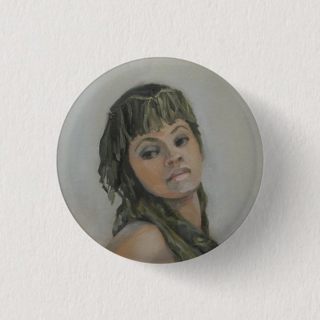 Badge Rond 2,50 Cm Bouton Exotic Jewel I (Devant)