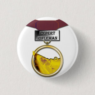 Badge Rond 2,50 Cm Bouton expert de médaille de fusilier