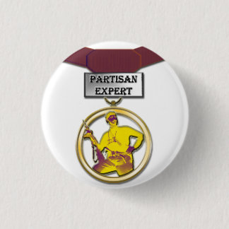 Badge Rond 2,50 Cm Bouton expert partisan de médaille