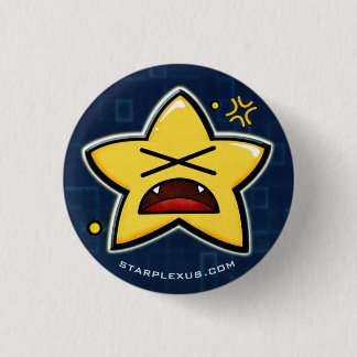 Badge Rond 2,50 Cm bouton fâché de starplexus