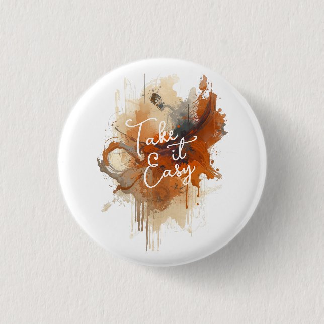 Badge Rond 2,50 Cm Bouton Facile (Devant)