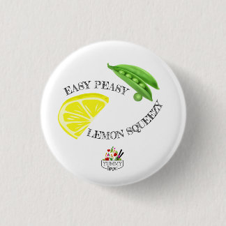 Badge Rond 2,50 Cm Bouton facile de compression de citron de Peasy