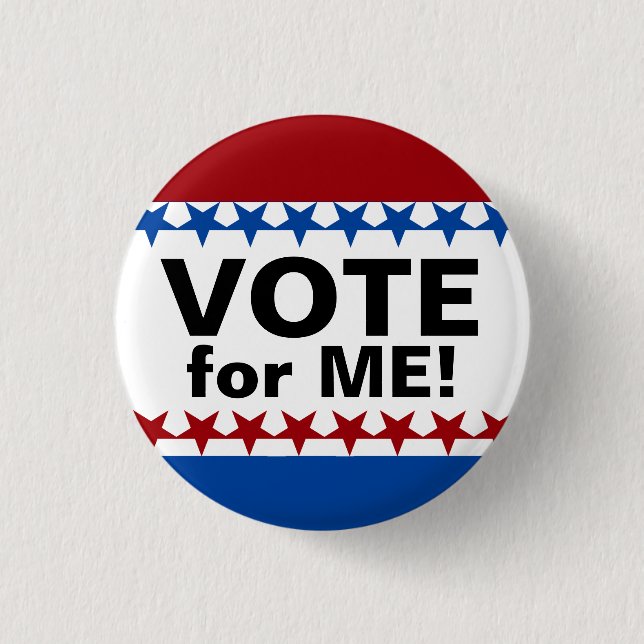Badge Rond 2,50 Cm Bouton fait sur commande de campagne de vote (Devant)