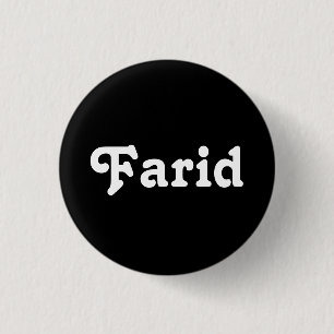 Badge Rond 2,50 Cm Bouton Farid