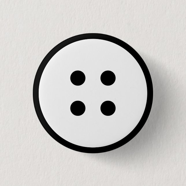 Badge Rond 2,50 Cm Bouton Faux (Devant)
