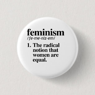 Badge Rond 2,50 Cm Bouton féministe