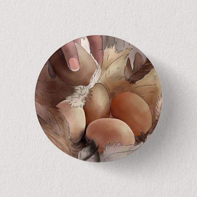 Badge Rond 2,50 Cm Bouton Ferme (Devant)
