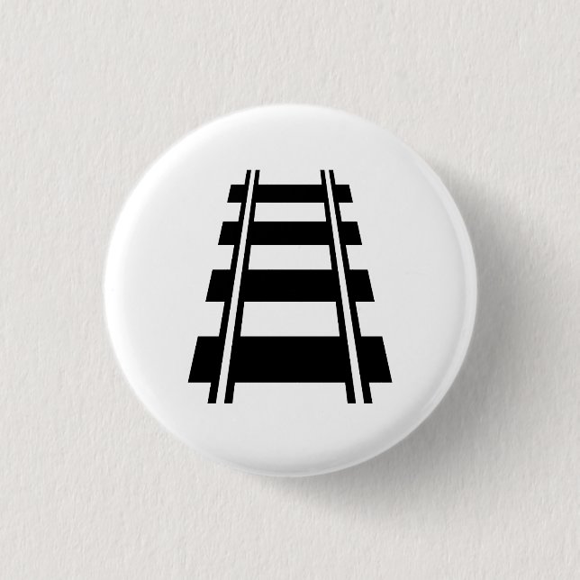 Badge Rond 2,50 Cm Bouton ferroviaire de pictogramme (Devant)