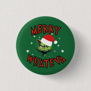 Badge Rond 2,50 Cm Bouton Fêtes de Noël amusant