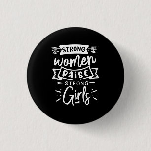 Badge Rond 2,50 Cm Bouton Filles fortes
