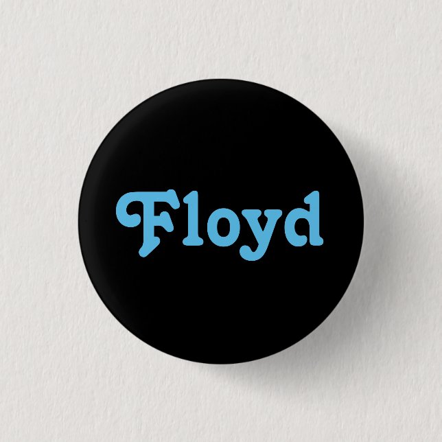 Badge Rond 2,50 Cm Bouton Floyd (Devant)