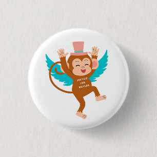Badge Rond 2,50 Cm Bouton Flying Monkeys Of Justice