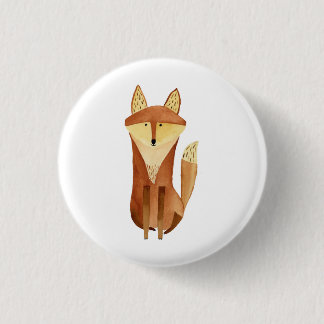 Badge Rond 2,50 Cm Bouton Fox