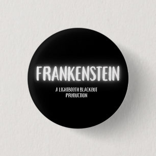 Badge Rond 2,50 Cm Bouton Frankenstein de 1,25 po