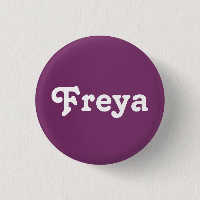 Badge Rond 2,50 Cm Bouton Freya (Devant)