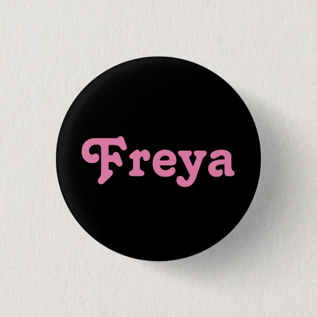 Badge Rond 2,50 Cm Bouton Freya (Devant)