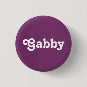 Badge Rond 2,50 Cm Bouton Gabby