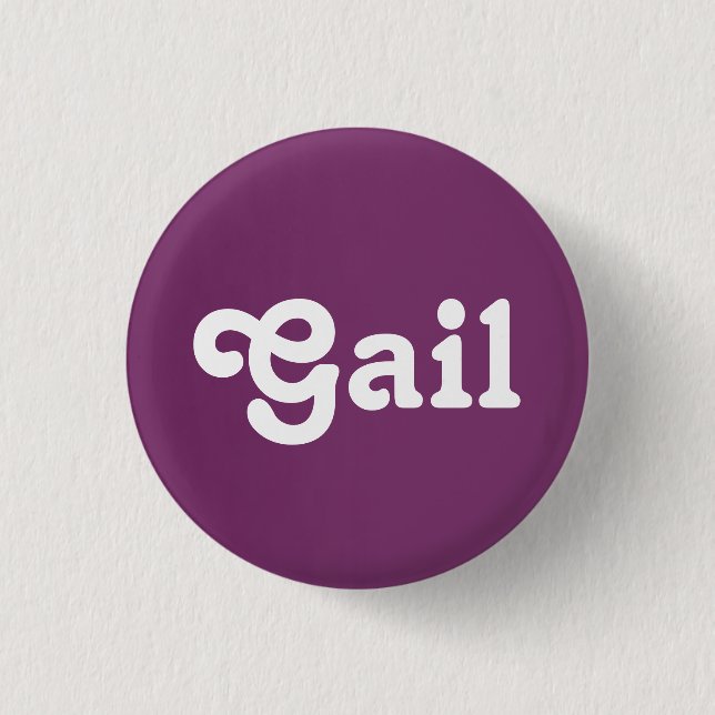 Badge Rond 2,50 Cm Bouton Gail (Devant)