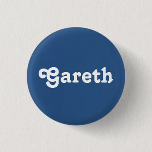 Badge Rond 2,50 Cm Bouton Gareth
