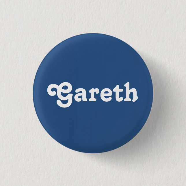 Badge Rond 2,50 Cm Bouton Gareth (Devant)