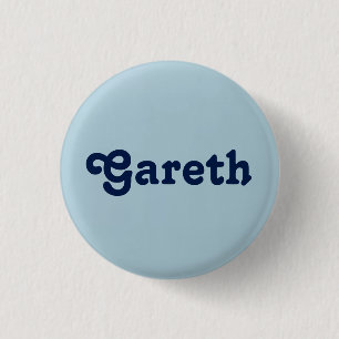 Badge Rond 2,50 Cm Bouton Gareth