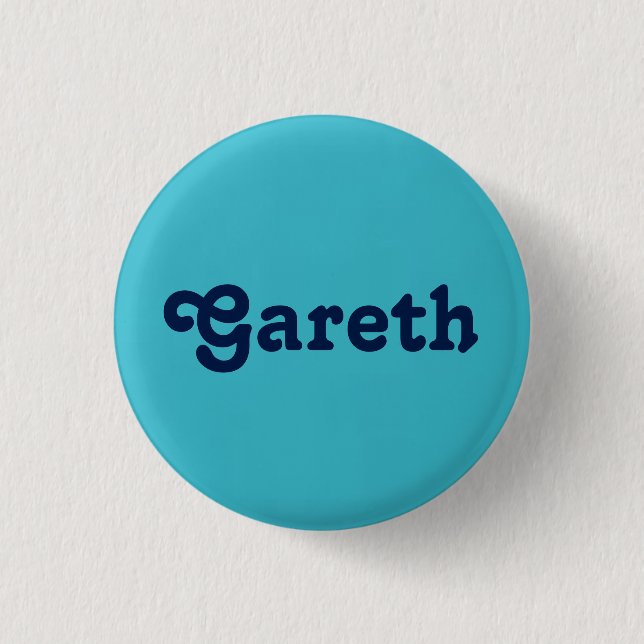 Badge Rond 2,50 Cm Bouton Gareth (Devant)