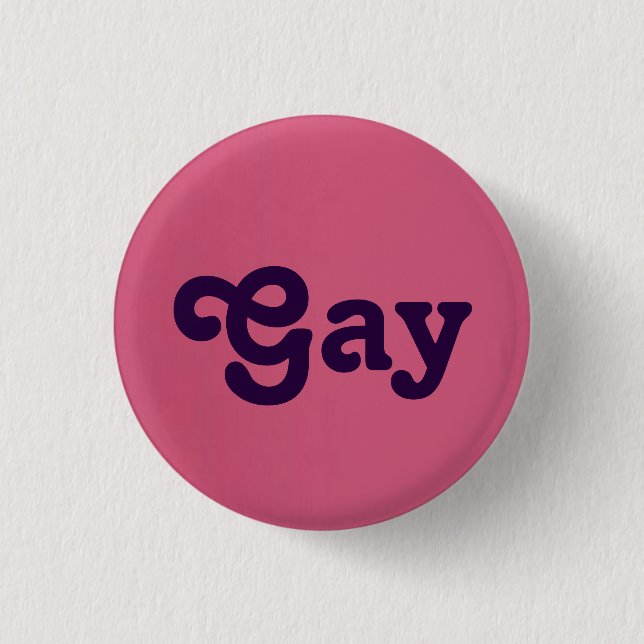 Badge Rond 2,50 Cm Bouton Gay (Devant)