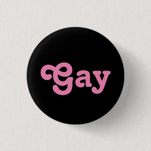 Badge Rond 2,50 Cm Bouton Gay
