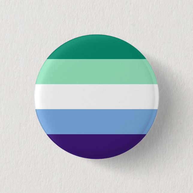 Badge Rond 2,50 Cm Bouton Gay Male Pride (Devant)
