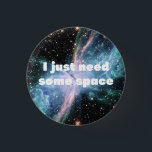 Badge Rond 2,50 Cm Bouton Geek Espace<br><div class="desc">Papillon Nebula J'ai juste besoin d'espace</div>