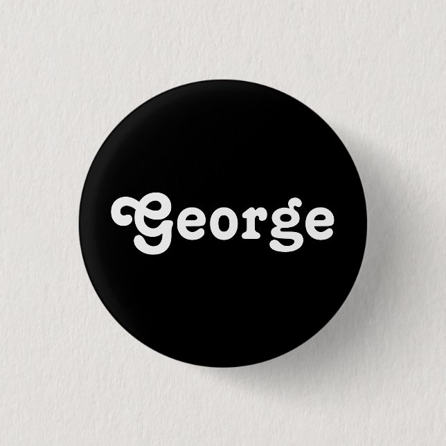 Badge Rond 2,50 Cm Bouton George (Devant)