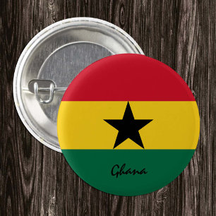Badge Rond 2,50 Cm Bouton Ghana, mode Drapeau patriotique ghanéen