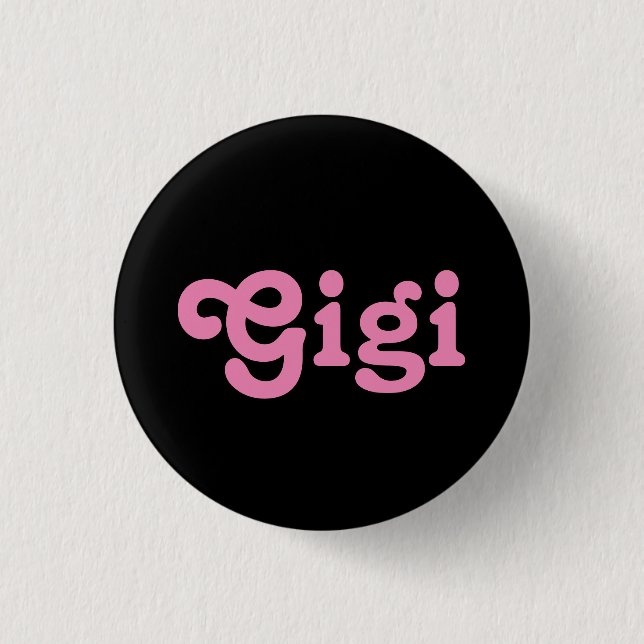 Badge Rond 2,50 Cm Bouton Gigi (Devant)