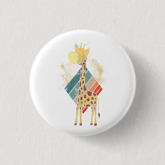 Badge Rond 2,50 Cm Bouton Giraffe Cute Hug | Cadeau spécial pour enfa