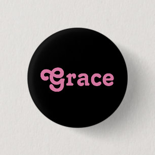Badge Rond 2,50 Cm Bouton Grace