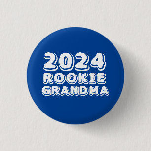 Badge Rond 2,50 Cm Bouton Grandma de recrue 2024