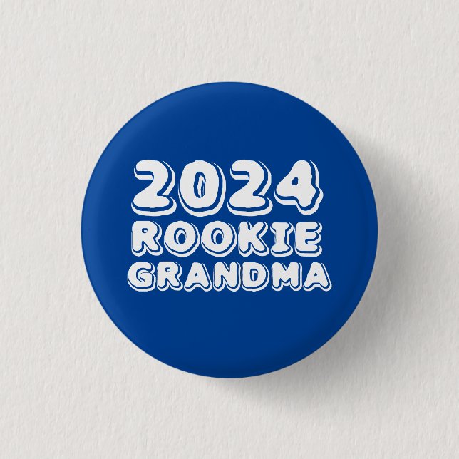 Badge Rond 2,50 Cm Bouton Grandma de recrue 2024 (Devant)