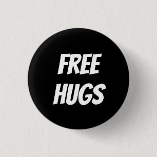 Badge Rond 2,50 Cm Bouton GRATUIT HUGS