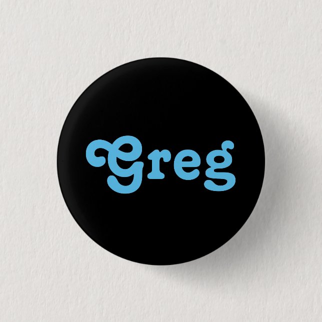 Badge Rond 2,50 Cm Bouton Greg (Devant)