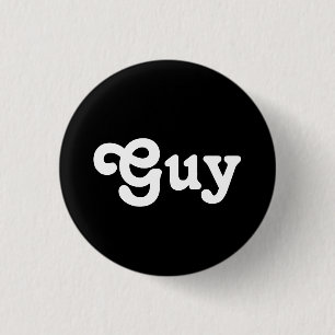 Badge Rond 2,50 Cm Bouton Guy