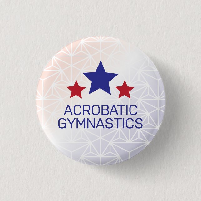 Badge Rond 2,50 Cm Bouton gymnastique acrobatique (Devant)
